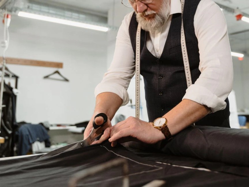 Working with a tailor to improve fit of suits