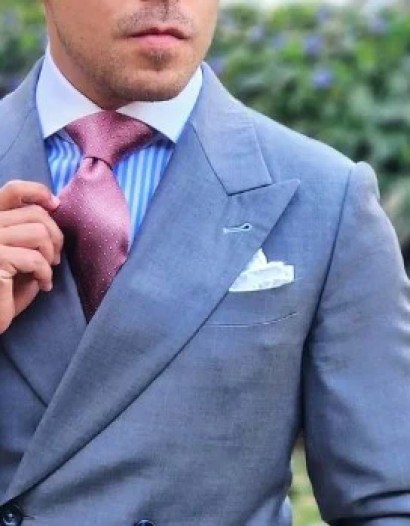 man wearing a pocket square