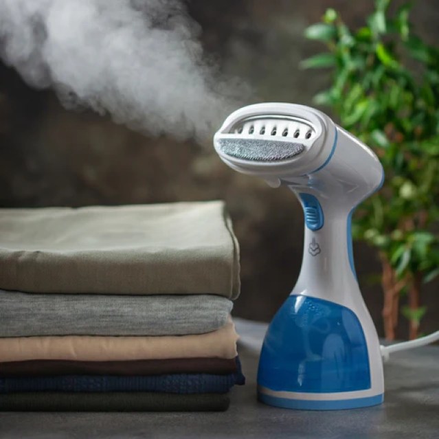 use a steamer to clean your suits