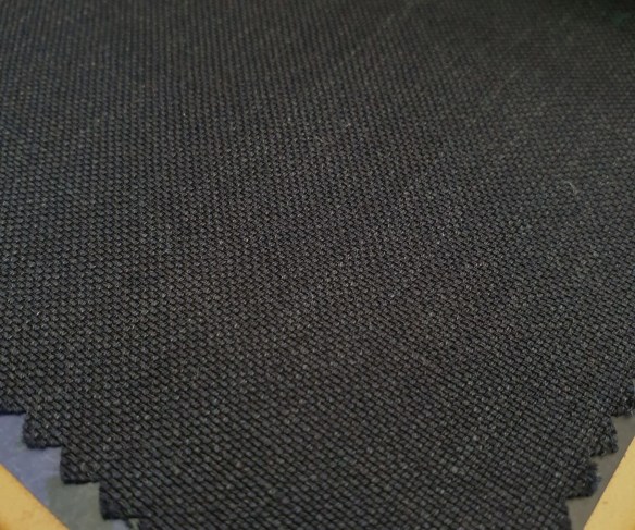 linen and wool blend fabric for casual black suit